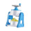 Mini Ice Cube Machine Blue Metal 1