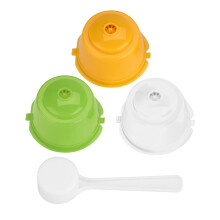 Precisionsfilterkaffekapsel Återanvändbar kaffekapsel Kompatibel med Dolce Gusto-maskiner Miljövänlig Påfyllningsbar Design BPA-fri