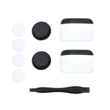 360 Degree Blind Spot Mirror with Adjustable Wide Angle View, Frameless Design for Safe Parking Square