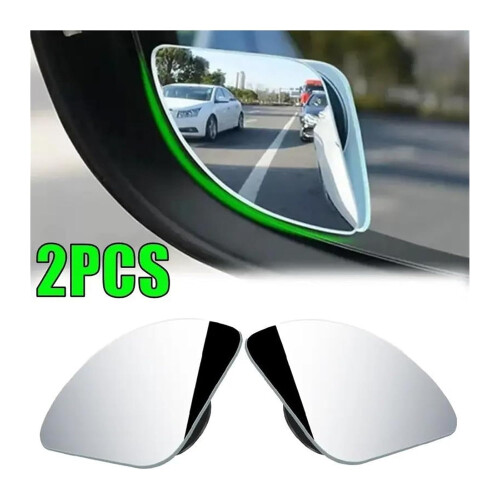 360 Degree Blind Spot Mirror with Adjustable Wide Angle View, Frameless Design for Safe Parking  Square 2