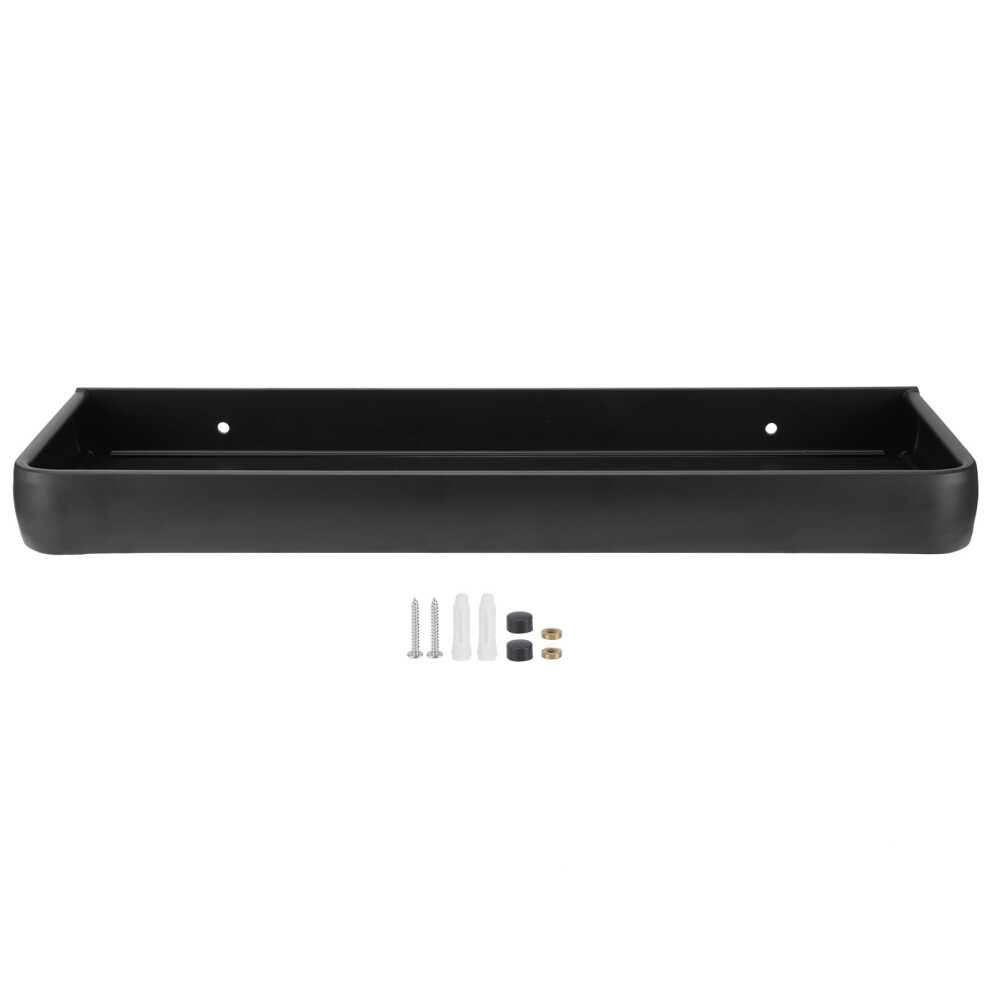 Stainless Steel Floating Shelf Wall Mounted Bathroom Kitchen Storage Shelves Easy Install With Screws Strong Bearing Capacity Waterproof Rust Resistan 9466005016865