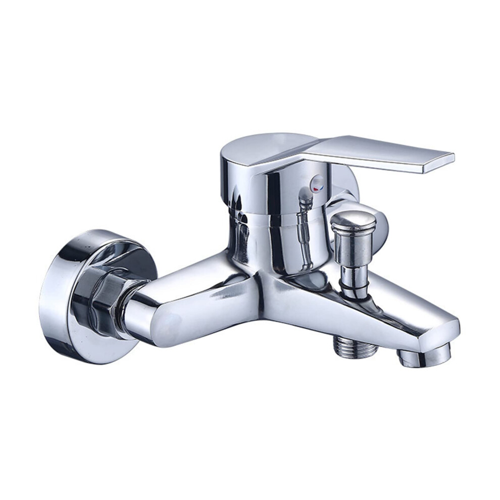 Bathtub Faucet With Hand Sprayer, Wall Mounted Shower Mixer Tap, Hot Cold Brass Ceramic 9001264749941