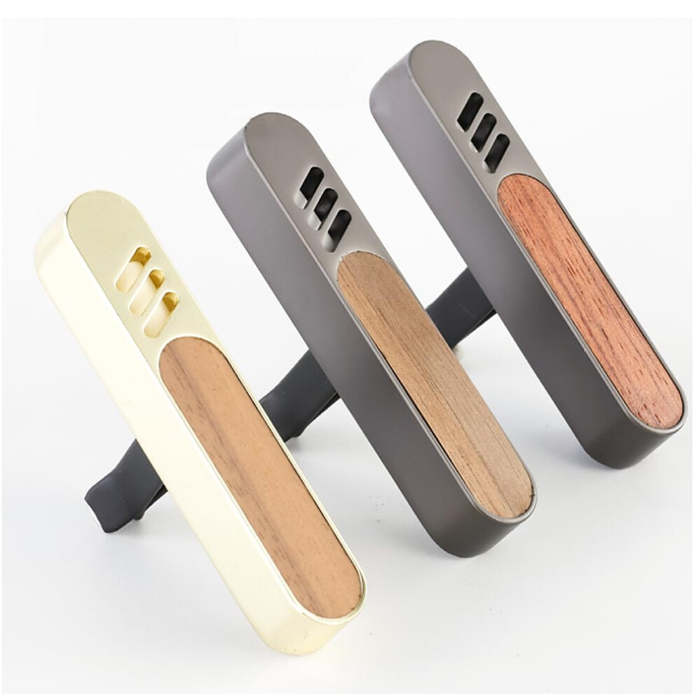 Natural Wood Car Air Freshener With Essential Oil Vent Diffuser, Longlasting Forest Cedar Scent 9119770554697