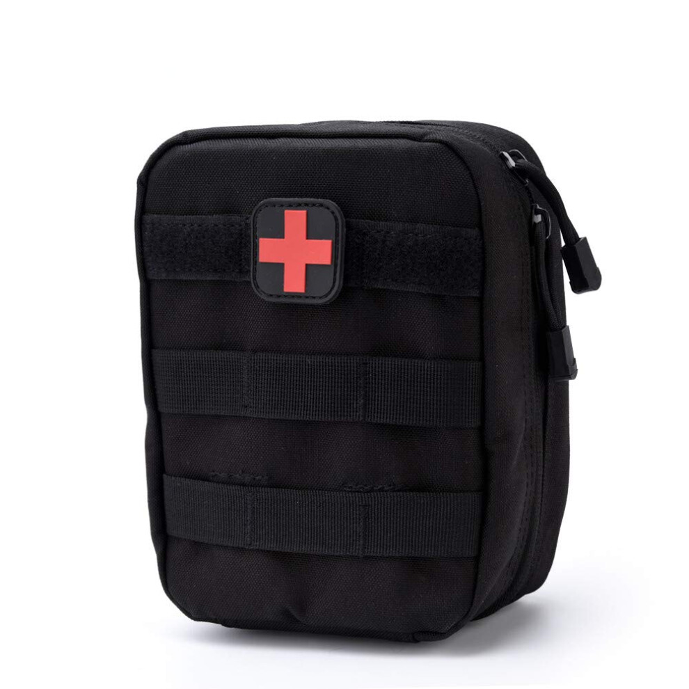 Black 1 First Aid Bag, Medical Bag Patch Gift Trauma Kit Bag Emergency Bag Survival Dry Backpack For Travel Camping Cycling