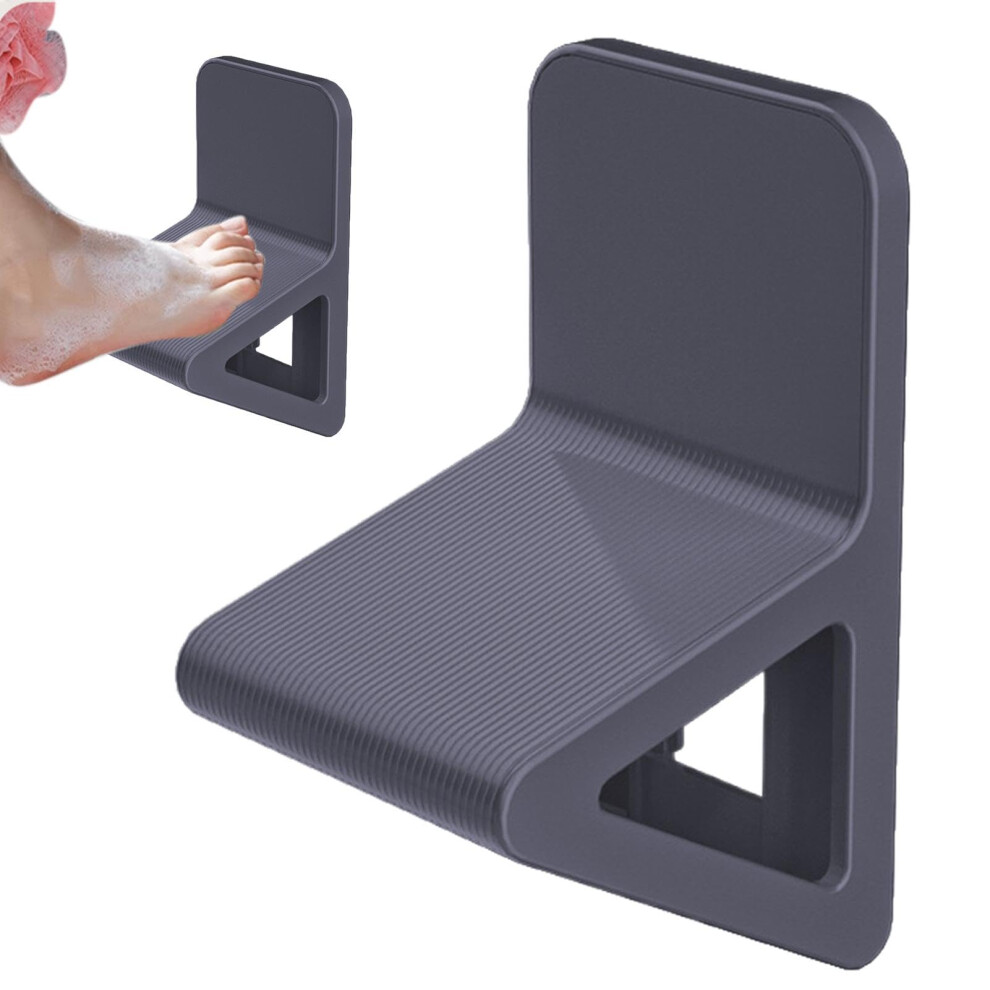 Black Pedal Foot Rest For Shower Shaving, Triangular Stable Shower Step Pedal, Nonslip Leg Shaving Support,