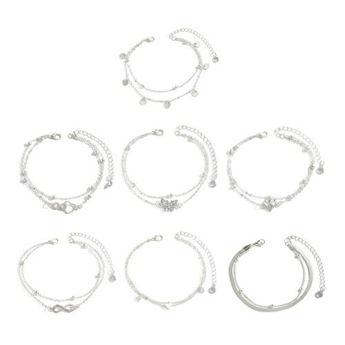 Comfortable Wear Adjustable Alloy Anklet for Women-2903 1