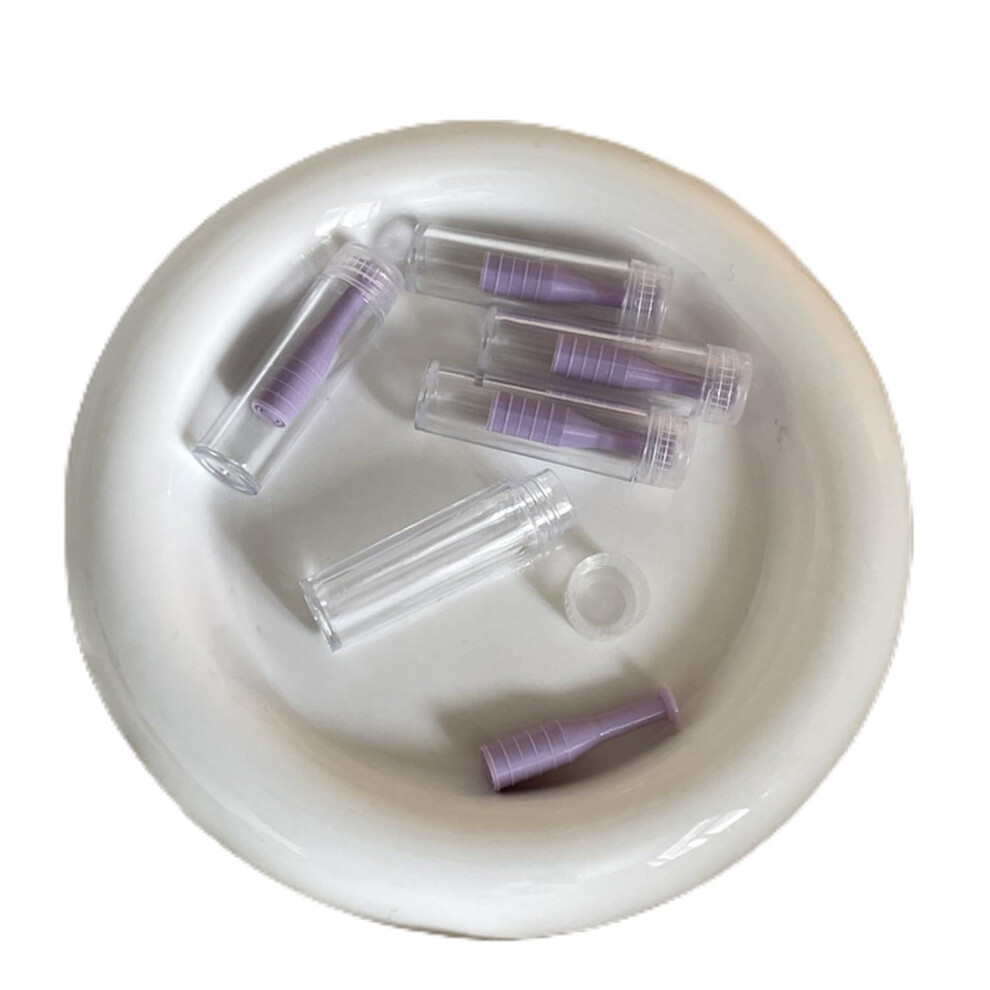 Purple 10 Pieces Hard Contact Lens Remover And Inserter For Rgp And Scleral Lenses With Case