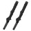 2 pieces golf grip handle for golf swing hand grip black rubber 1