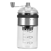 Keramische koffiemolen met maalschijven, handmatige koffiemolen met 5 instelbare maalgraad, draagbare koffiemolen voor thuis en op reis, instelbare