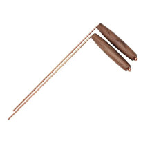Metal Dowsing Rod Wooden Handle for Paranormal Investigations