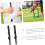 2 pieces golf grip handle for golf swing hand grip black rubber 4