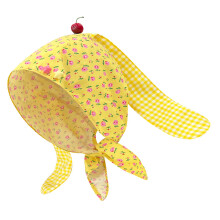 Cute Rabbit Ears Cotton Bandana Headwrap Cap For Women-Yellow