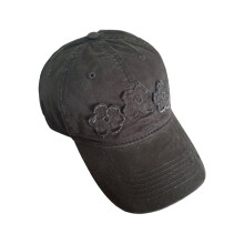 Fashion Floral Baseball Hat For Women Sun Resistant-Black