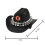 Unique Themed Felted Hat Rivet Decorated Denims Hat-brown 3