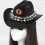 Unique Themed Felted Hat Rivet Decorated Denims Hat-brown 7