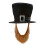 Adult Sized Jester Hat Breathable Lining And Exaggerated-brown 1