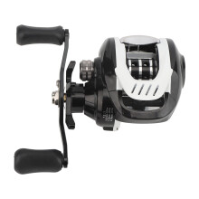 Hochwertige Baitcasting-Rolle mit 17+1 Kugellagern, leichtgängigem Lauf für nahtloses Einholen, Doppelbremssystem mit magnetischer und