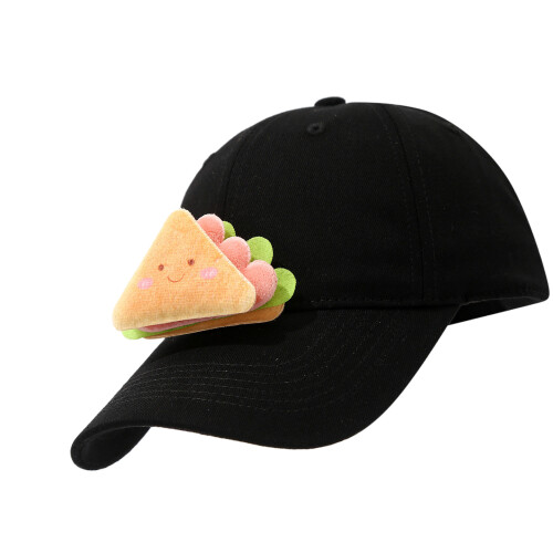 Unique Hamburger Decors Adjustable Cotton Cap Comfortable-4