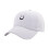 Delicate Smile Baseball Cap Adjustable Cotton Distressed-White 1