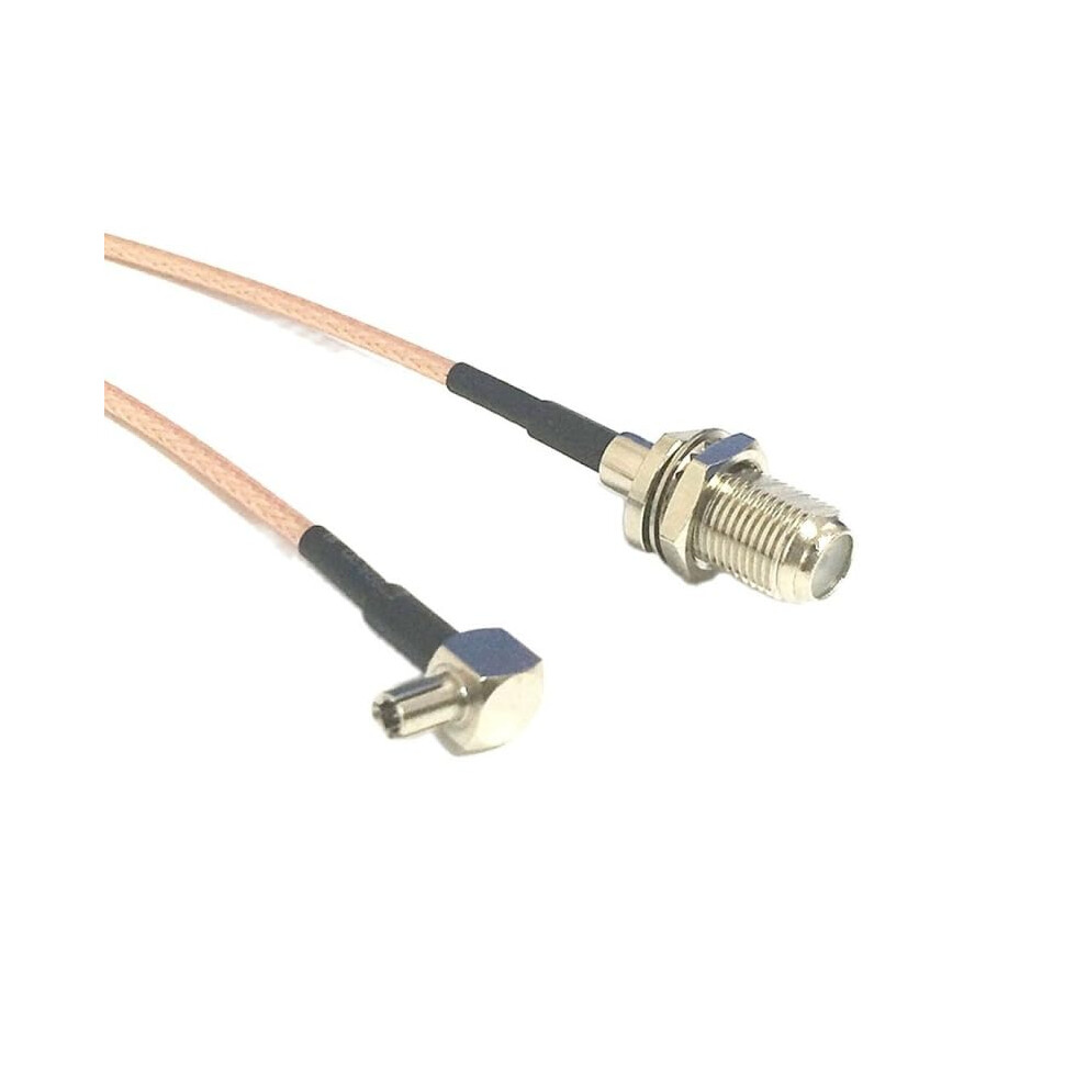 Ts9 Right Angle To F Female Rg316 20Cm Pigtail Cable For 3G Usb Modem Speed Signal Transfer 9001264752057