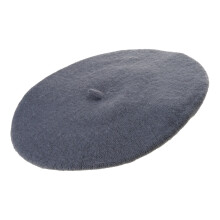 Vintage Styles Beret Hats Soft Knit Winter Caps-Dark Grey