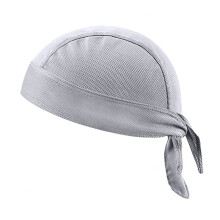 Breathable Bandana Hats Head Scarf Hat Daily-Light gray