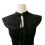 False Collar Layered Neck Ruffle Accessory For Gothic-Black 1