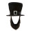 Halloween Beard Accessory Soft Fabric Bucket Hat With-Black 1