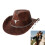 Long-lasting PU Elegant Hat Adjustable Strap-Coffee color 3