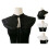 False Collar Layered Neck Ruffle Accessory For Gothic-Black 3