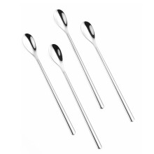 Long Handle Stirring Spoon Stainless Steel Coffee Mixing Spoon Ice Cream Scoop Cocktail Stirrer for Bar and Home Use