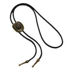 Cowboy Hat Design Bolo Tie Necklace With Alloy Star Charm-B