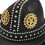 Denims And Studs Embellished Gothic Style Top Hat Hair-brown 7