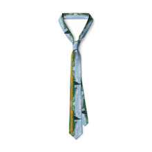 Premium Fabric Necktie Artistic Vintage 8cm Width Oil-8