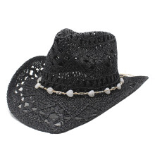 Cool and Comfortable Straw Hat Fashionable Unisex Hat-Black M