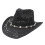 Cool and Comfortable Straw Hat Fashionable Unisex Hat-Black M 1