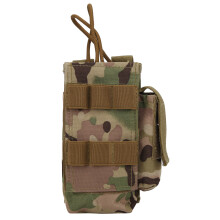 Taktisk MOLLE-radioveske, PRC152/148-kompatibel hylster for tjenestebelter og taktiske vester, laget av Cordura-stoff med hurtigutløsertilbehør, Wa