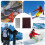 Ski Wax Scraper  Stainless Steel Snowboard Tool  Wax Scraper Cloth 3