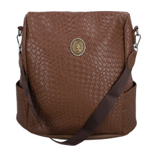 Verwandelbarer Schulterrucksack für Damen mit wasserabweisender Beschichtung und abnehmbarem Schultergurt. Multifunktionales Design, leicht und mit