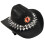 Vintage Gothicism Styles Hat Rivets Embellished Hat-Black 1