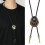Rodeos Adjustable Bolo Tie With Turquoises Stone Bear-Bronze 3