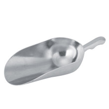 Cuchara de aleación de aluminio para almacenamiento en la cocina, cuchara dispensadora higiénica de gran capacidad y pozo profundo, multiusos para