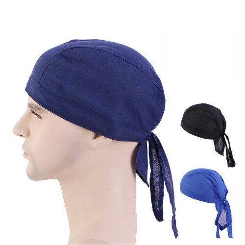 Kitchen Kerchief Hat Sweat Resistant Chefs Caps With-s apphire 1
