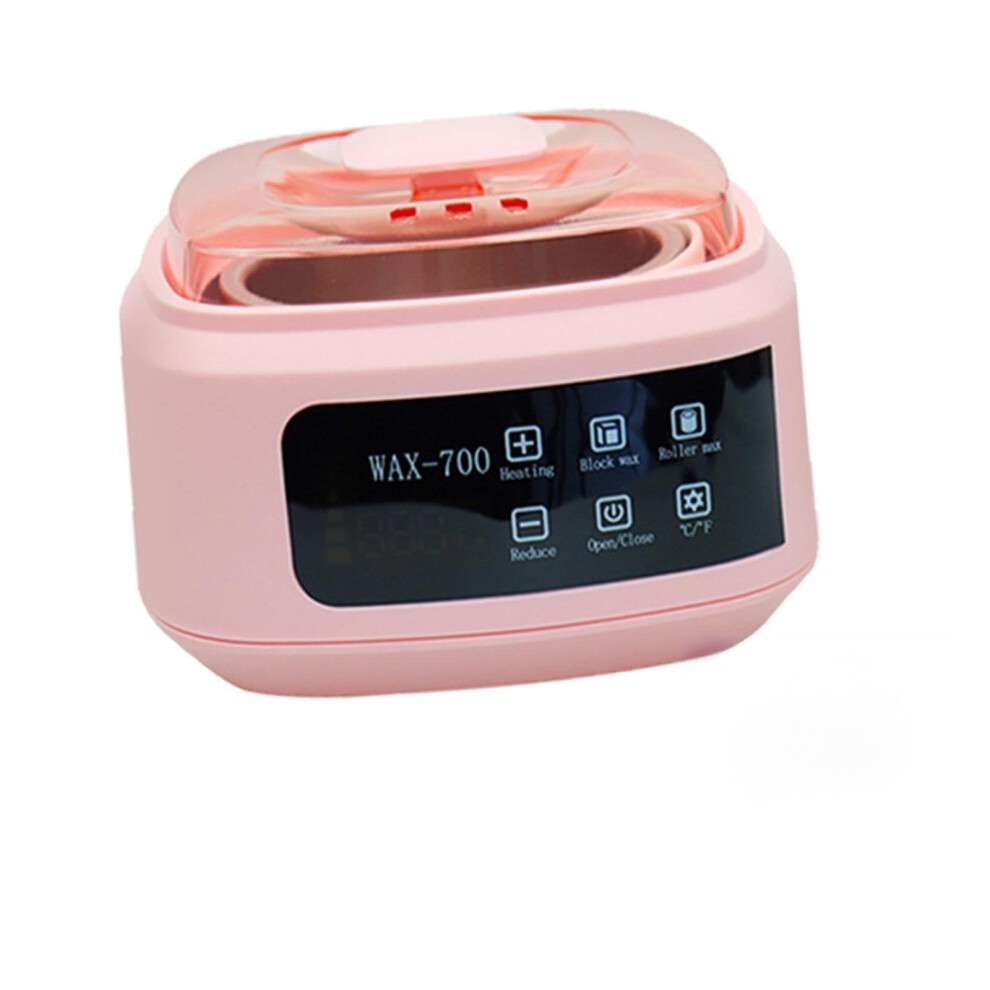 Wax Warmer for Hair Removal with Quick Wax Melting and Durable Aluminum Pot, Pink
