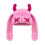 Knitted Hat Devil Horn Skull Hat Cosplay Headwear-Peach pink 1