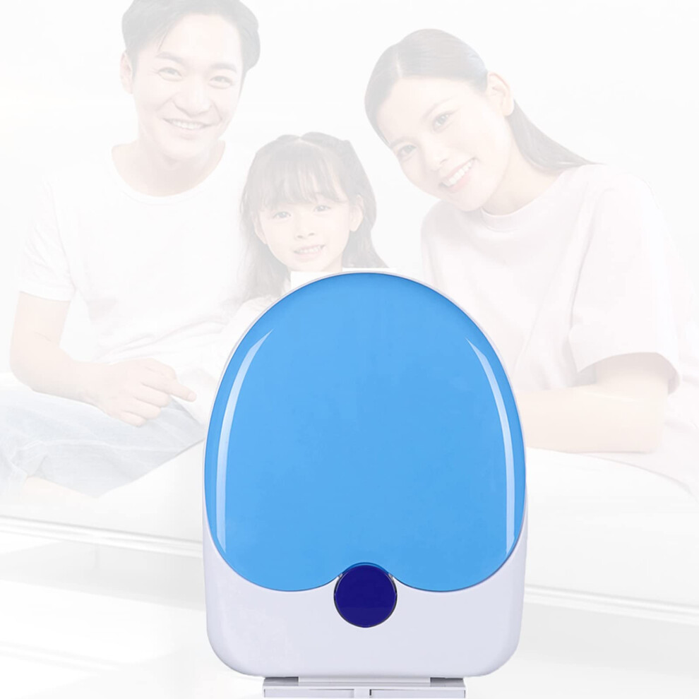 Blue Soft Close Toilet Seat With Builtin Potty Training, Quick Release Oval For Easy Cleaning 9001264753559