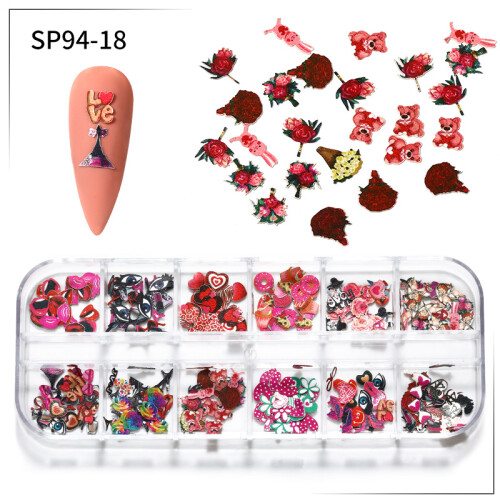 Συλλογή DIY Nail Art, Χριστουγεννιάτικα αυτοκόλλητα νυχιών με ανάγλυφα αυτοκόλλητα 5D 2