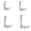 Upgrades Carbon Steel Right Angles Measuring Tool with-125x80mm 3