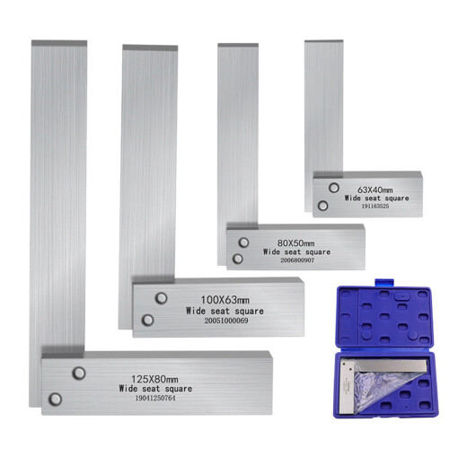 Upgrades Carbon Steel Right Angles Measuring Tool with-125x80mm 1