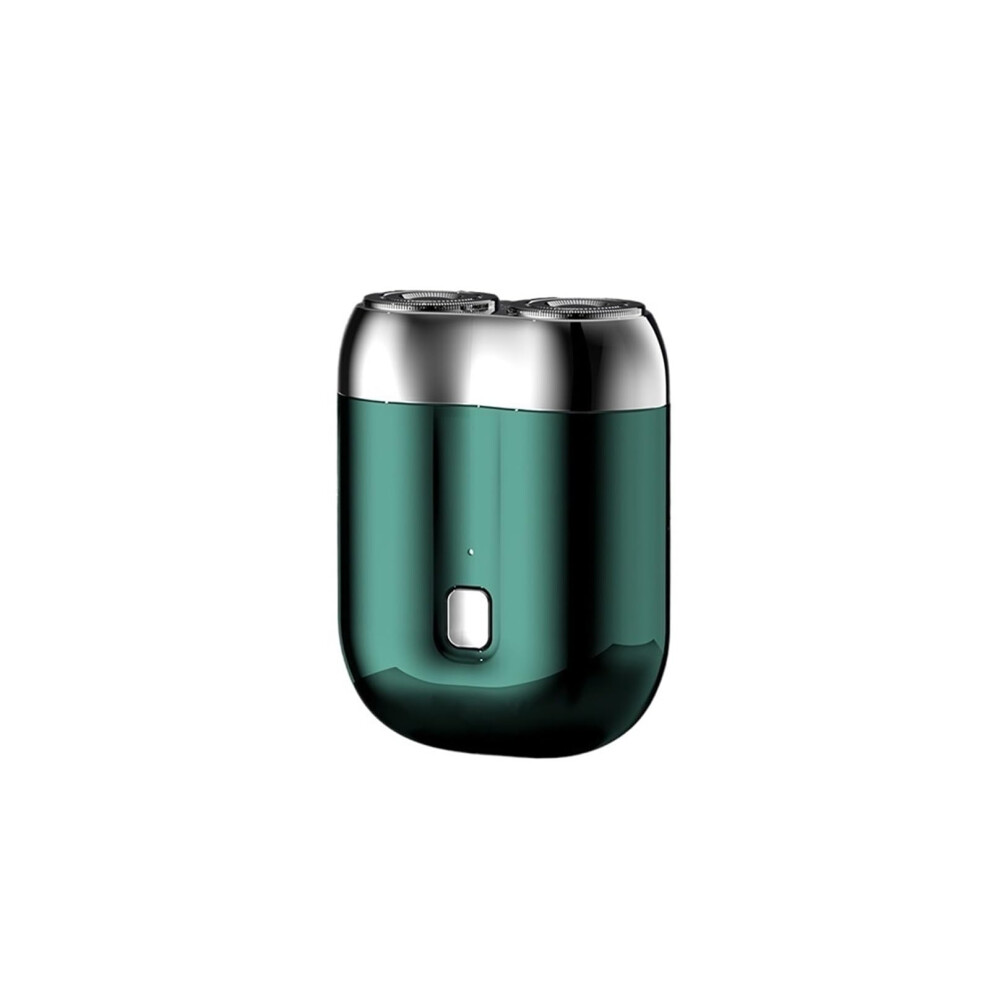 Green Electric Shaver For Men Waterproof Dual Head Wet Dry Typec Fast Charging